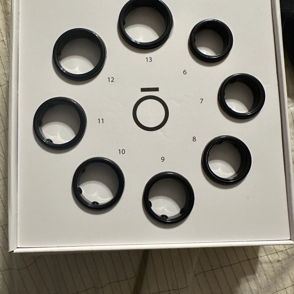 Oura Black Ring Set